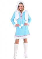 Eskimo outfit Ice-Blue vrouw - thumbnail