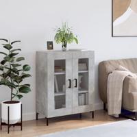 Dressoir 69,5x34x90 cm bewerkt hout betongrijs - thumbnail