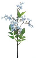 Wild rose spray blue 52cm - thumbnail