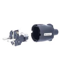 AS Schwabe 62222 Stekker met randaarde PVC 230 V Zwart - thumbnail