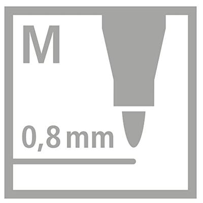 STABILO pointMax schrijfstift, 0,8 mm, etui van 4 stuks in geassorteerd fun kleuren