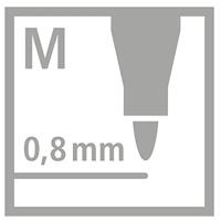 STABILO pointMax schrijfstift, 0,8 mm, etui van 4 stuks in geassorteerd fun kleuren - thumbnail