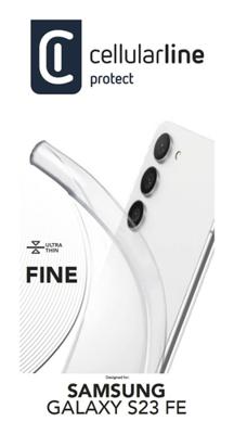 Cellularline FINECGALS23FET Backcover Samsung Samsung Galaxy S23 FE Transparant