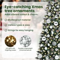 Kunstkerstboom met 150 LED Groen 120 cm PVC en Plastic en Staal - thumbnail