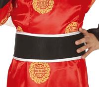 Oosterse Kimono Kostuum Meisje Rood - thumbnail