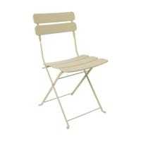 Inklapbare bistrostoel Kos - beige - 84x48x42 cm - thumbnail