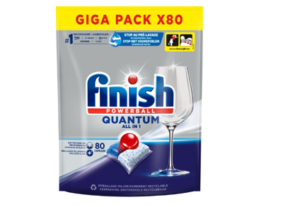 Finish Finish Vaatwastabletten Quantum All in 1 Regular 80 stuks