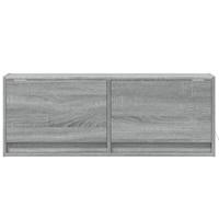 Tv-wandmeubel met LED-verlichting 100x31x35 cm grijs sonoma - thumbnail