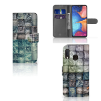 Wallet Case met Pasjes Samsung Galaxy A20e Spijkerbroeken - thumbnail
