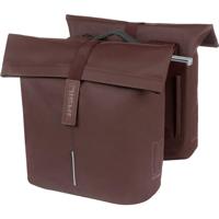 Basil Dubbele fietstas city mik 28-32 liter 12 x 30 x 33 cm - roasted brown - thumbnail