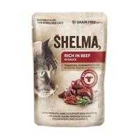 SHELMA Rich in beef in sauce - nat kattenvoer - 85g - thumbnail