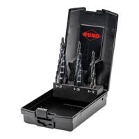 RUKO 101087PRO Getrapteboorset 3-delig 6 - 12 mm, 6 - 20 mm, 6 - 27 mm HSS 3 vlakken schacht 1 set(s) - thumbnail