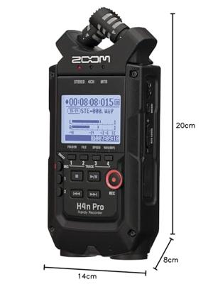 Zoom H4n Pro Handy Recorder All Black