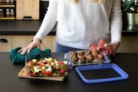 Set van 3 opbergdozen met deksel - PYREX - Zero Plastic - Glas - Rechthoekig - 0,8/1,5/2,6 L - thumbnail