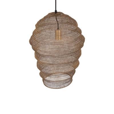 PTMD hanglamp miko s messingkleurig 50 cm | 2 stuks