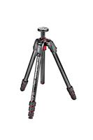 Manfrotto MT190GOC4 Kit 190 Carbon Fibre 4 Sections Aluminium Tripod for Camera, Quick Power Lock System. Made in Italy, for DSLR, CSC, Mirrorless Black - thumbnail
