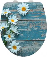 Wenko Wc-bril Bloemen 39 X 45 Cm Acryl Wit - thumbnail