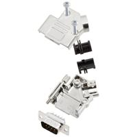 TRU COMPONENTS TCD45PKM09DBPK 7708904 D-sub male connectorset 45 ° Aantal polen: 9 Soldeerkelk 1 stuk(s) - thumbnail