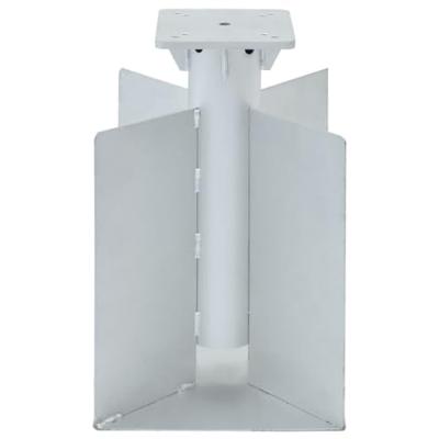 VidaXL Parasolvoet voor in de grond 27,5x27,5x45 cm staal zilverkleur
