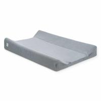 Jollein aankleedkussenhoes Basic knit 50x70 cm stone grey - thumbnail