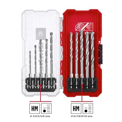 Einhell 108743 Gereedschapsstaal Steen-spiraalboorset 10-delig 3 mm, 4 mm, 5 mm, 6 mm, 7 mm, 8 mm, 9 mm, 10 mm 1 set(s)