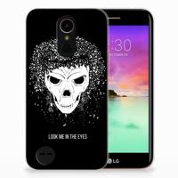 Silicone Back Case LG K10 2017 Skull Hair - thumbnail