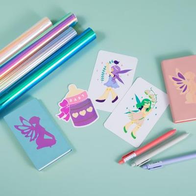 LOKLiK • permanent zelfklevend vinyl holografisch aqua blauw 30,5x90cm