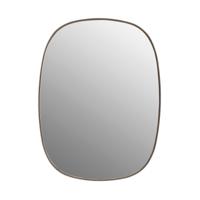 Muuto Framed Spiegel Small - Taupe/Clear - thumbnail