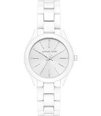 Horlogeband Michael Kors MK3908 Roestvrij staal (RVS) Wit 16mm Horlogeband Michael Kors MK3908 Roestvrij staal (RVS) Wit 16mm