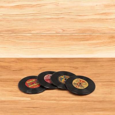 OOTB Koelkastmagneten lp 4,2x4,2cm set van 4 OOTB Koelkastmagneten lp 4,2x4,2cm set van 4