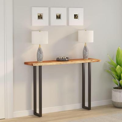 Tafelblad rechthoekig natuurlijke rand 160x30x2,5 cm acaciahout Tafelblad rechthoekig natuurlijke rand 160x30x2,5 cm acaciahout