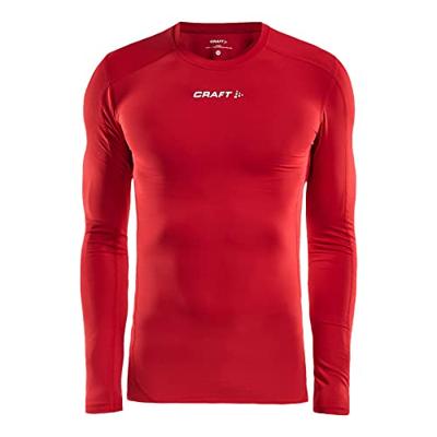Craft 1906856 Pro Control Compression Tee LS Unisex - Bright Red - XS
