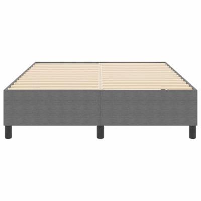 Boxspring bed Lichtgrijs 160 x 200 cm Katoenen stof