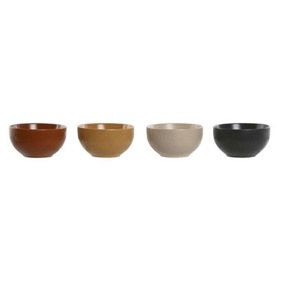 Kom Home ESPRIT Beige Grijs Mosterd Terra cotta Keramiek Scandi 480 ml 14 x 14 x 7,5 cm (4 Stuks) Kom Home ESPRIT Beige Grijs Mosterd Terra cotta Keramiek Scandi 480 ml 14 x 14 x 7,5 cm (4 Stuks)