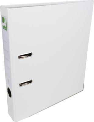 Q-CONNECT ordner, voor ft A4, uit PP en papier, met beschermrand, rug van 5 cm, wit