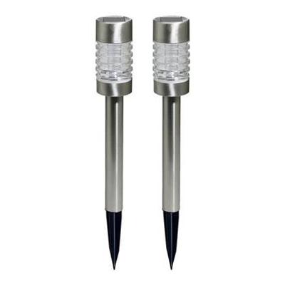 Luxform tuinlamp 2-pack Torino 7,5 x 58 cm RVS zilver Luxform tuinlamp 2-pack Torino 7,5 x 58 cm RVS zilver