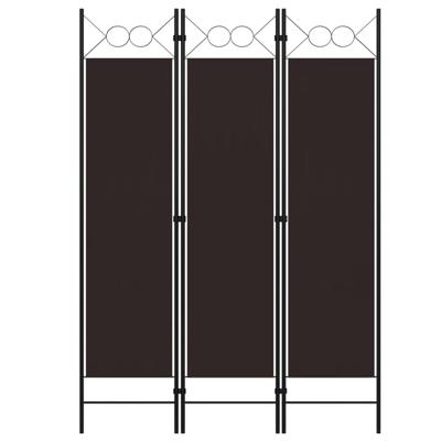VidaXL Kamerscherm met 3 panelen 120x180 cm bruin