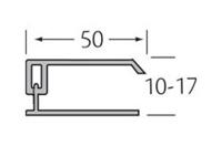 Eindprofiel 2-delig - Kerrafront Parelgrijs - thumbnail