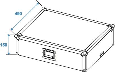 Roadinger Roadinger Mixer-Case LS-19 CD-case (l x b x h) 490 x 560 x 280 mm