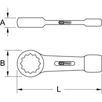 KS Tools 9637821 963.7821 Slagringsleutel Sleutelbreedte (inch) 2 13/16 - thumbnail