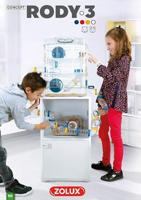 ZOLUX Rody3 trio 3-laags kooi - Voor hamsters, muizen en gerbils - L 41 x D 27 x H 53 cm - Wit - thumbnail