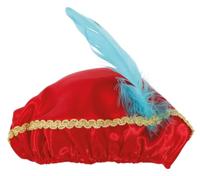 Rode Pietenmuts met veer - thumbnail