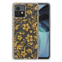Motorola Moto G72 | TPU Case | Gouden Bloemen - thumbnail