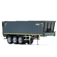 Wiking 0776 58 Schaal 1 Aanhanger Krampe rollenbandwagen SB II 30/1070, grijs - thumbnail