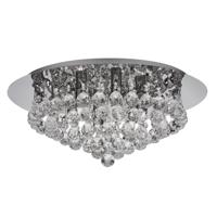 Searchlight Plafond kroonluchterHanna 45cm chroom met kristal - 3406-6CC - thumbnail