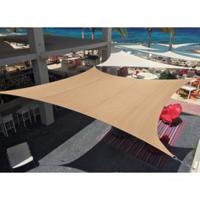 Express schaduwdoek waterdicht vierkant beige 4.2 x 4.2 meter - thumbnail