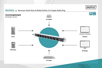 Digitus 8-Outlet strip