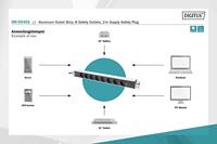 Digitus 8-Outlet strip - thumbnail