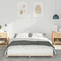 Bedframe Bruin 140 x 210 cm Massief grenenhout - thumbnail