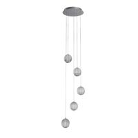 Searchlight 5-lichts hanglampAllure chroom rond - 51481-5CC - thumbnail